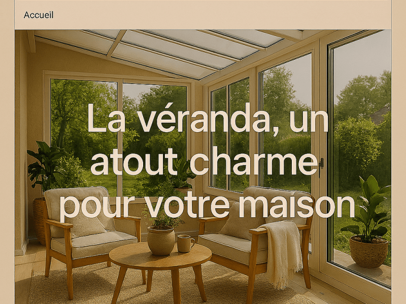 “La véranda, un atout charme pour votre maison”